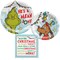 Dr. Seuss The Grinch Christmas Party Supplies Bundle with The Grinch Paper Plates, "Max" Dessert Plates, and Napkins - Serves 8 - FREE SHIPPING
